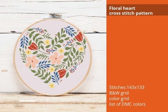 Floral Heart Cross Stitch Pattern: A Pro Review