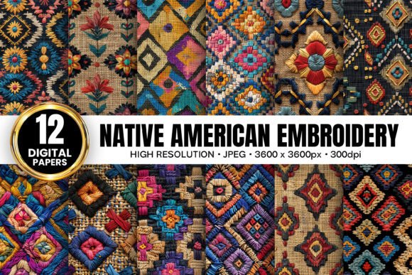 Native American Embroidery Patterns for Holiday Collections