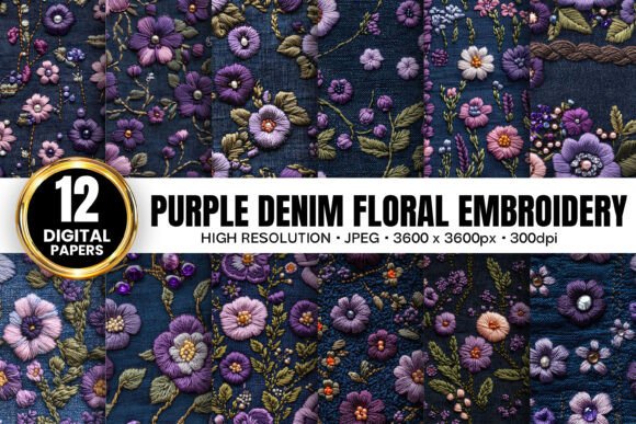 Purple Floral Denim Patterns: A Designer's Review