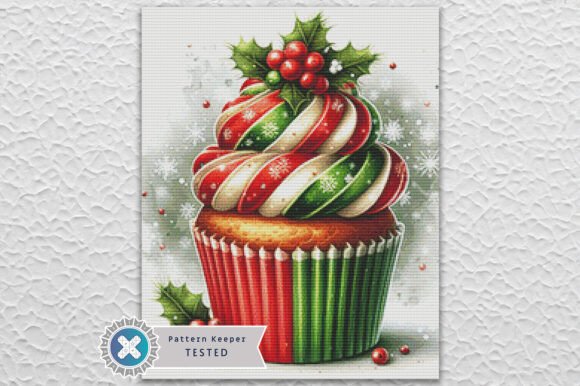 Review: Christmas Cupcake Cross Stitch Pattern for Apparel