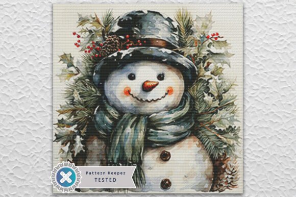 Review: Christmas Snowman Cross Stitch Pattern for Holiday Sales