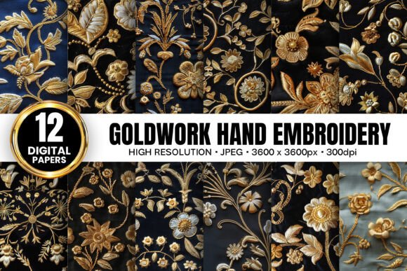 Review: Goldwork Floral Hand Embroidery Patterns
